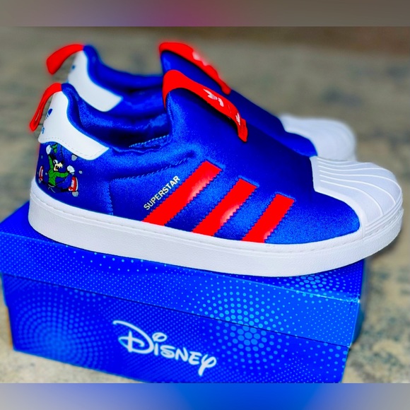 🔥NEW🔥 Adidas Disney x Superstar 360 (Blue,Red, White), Youth Size 3: $55 (FIRM) - Picture 7 of 15